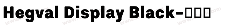 Hegval Display Black字体转换